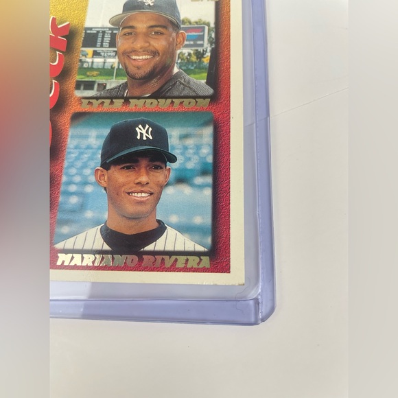 FINAL SALE 1995 Topps #130T Lyle Mouton Mariano Rivera Rookie White Sox Yankees - Picture 4 of 7